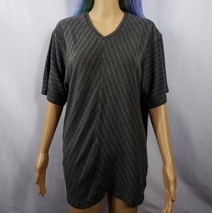 Kenneth Cole Medium Black/Gray short sleeve shirt